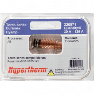 Eletrodo de corte a plasma Powermax 30-125A 220971 Hypertherm