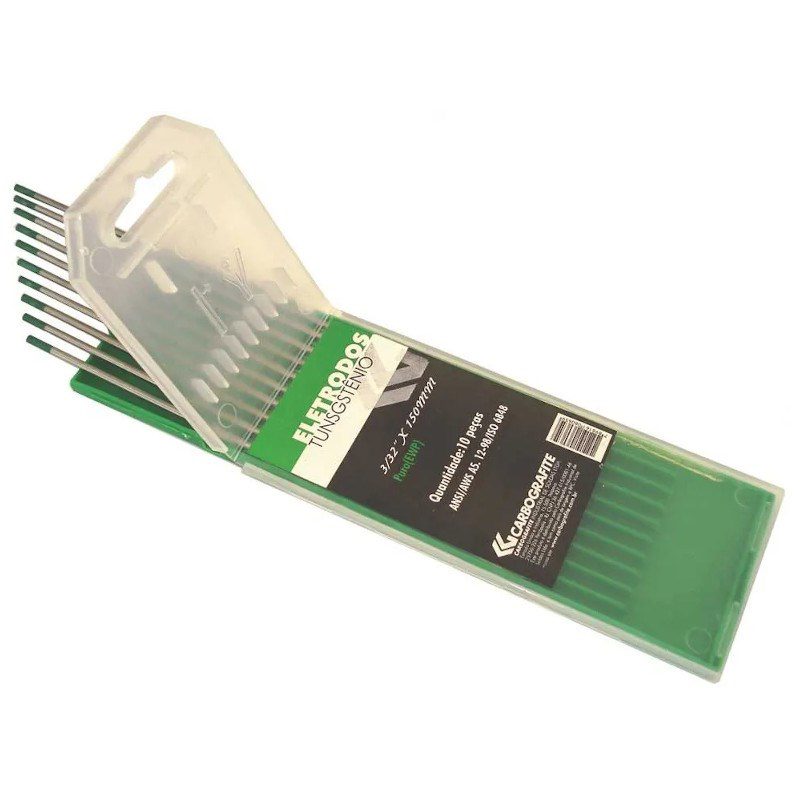 ELETRODO TUNGSTENIO PURO 3,97MM CARBOGRAFITE
